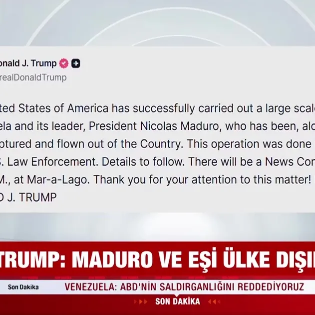 ABD Başkanı Trump: Maduro ve eşi yakalandı