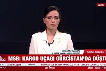 MSB: Kargo uçağımız Gürcistan’da düştü