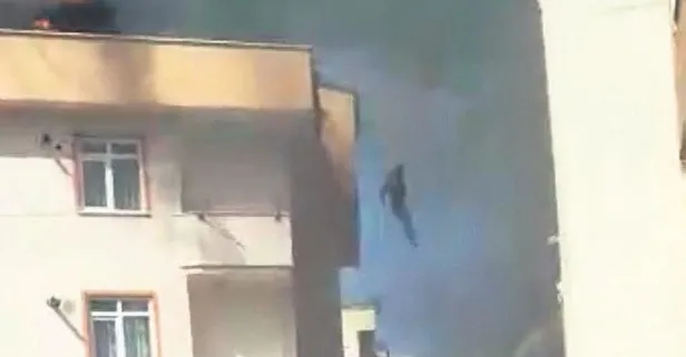 İstanbul Kağıthane’de can pazarı! Yangında mahsur kalan kadın, çatıdan atladı