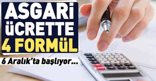 Asgari ücrete 4 formül