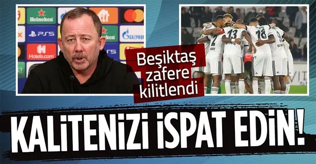Kartal zafere kilitlendi! Beşiktaş Teknik Direktörü Sergen Yalçın’dan yarım saat süren toplantı