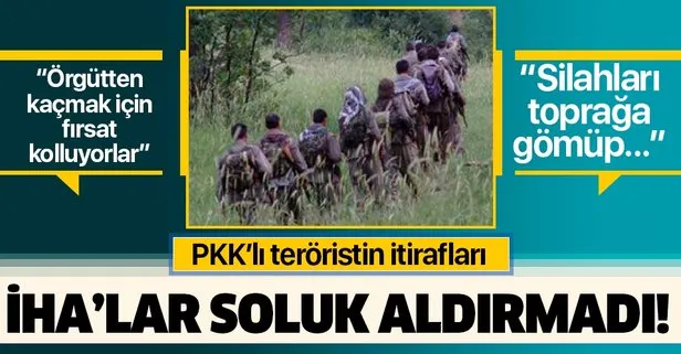 Yakalanan PKK’lı terörist itiraf etti: Köşeye sıkışan örgüt mensupları kaçmak için fırsat kolluyor