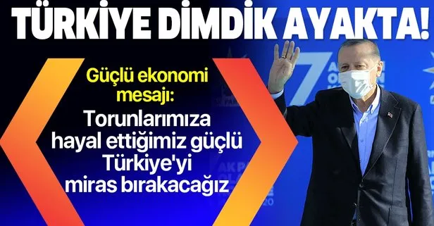 Başkan Erdoğan’dan güçlü ekonomi mesajı: Torunlarımıza hayal ettiğimiz güçlü Türkiye’yi miras bırakacağız