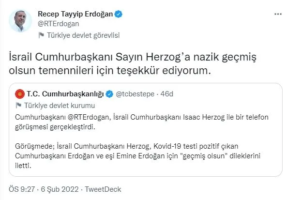 israil-cumhurbaskani-herzogdan-baskan-erdogana-gecmis-olsun-telefonu-1644174546253.jpg İsrail Cumhurbaşkanı Herzog'dan Başkan Erdoğan'a "geçmiş olsun" telefonu!-1