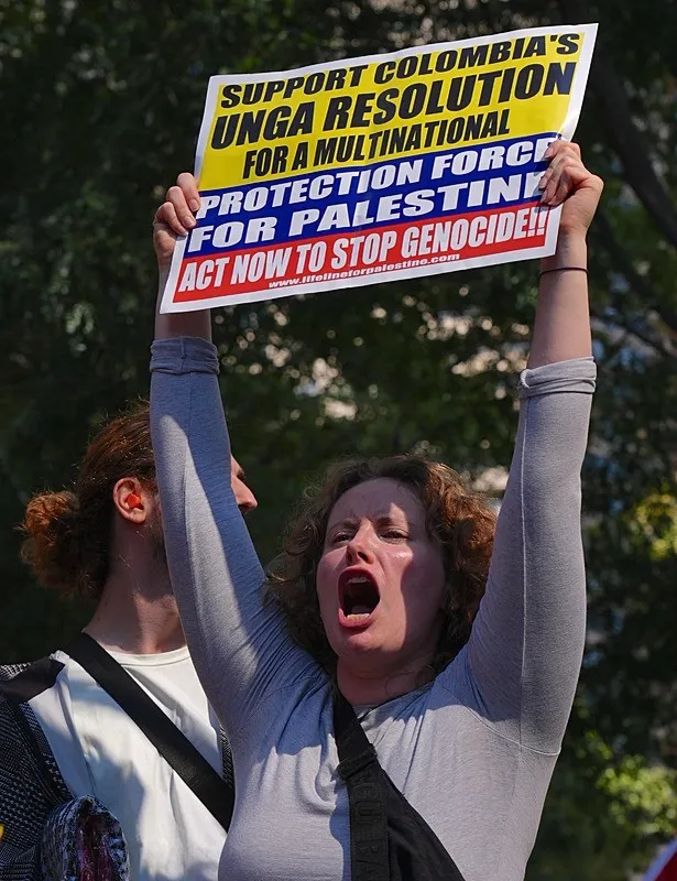 ABD'de Netanyahu protestosu, AA