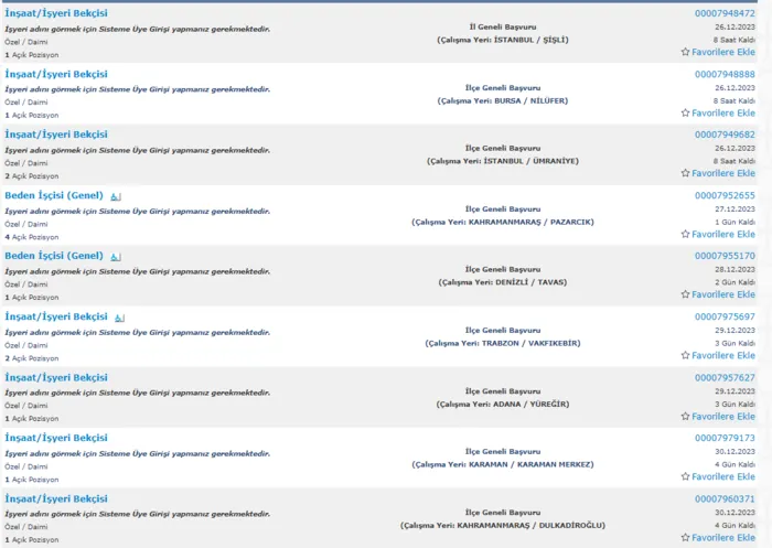 İŞKUR`dan KPSS koşulsuz işçi alımı ilanları: 18-52 yaş, asgari ücretten fazla maaşla temizlikçi, bekçi, güvenlik görevlisi alımı yapılacak! İşte şartlar-8