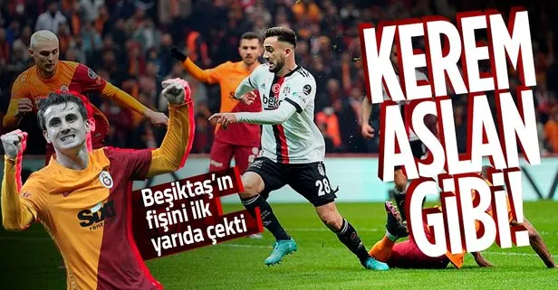 Galatasaray sahasında Beşiktaş’ı Kerem’in golleriyle 2-1 mağlup etti!
