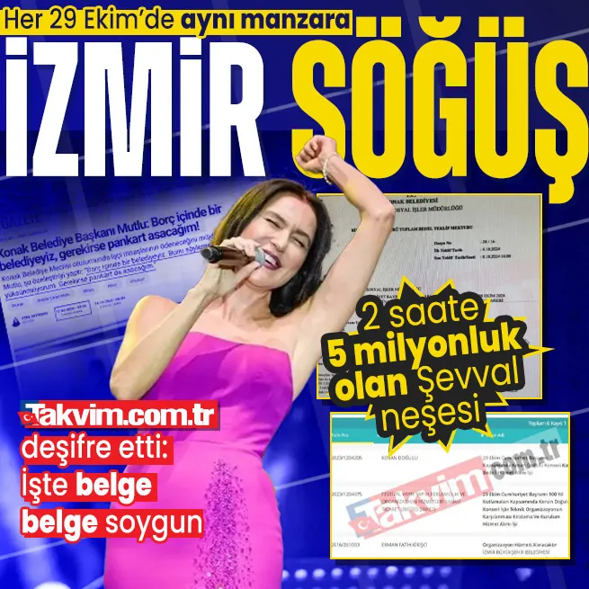 Her 29 Ekimde Atatürk maskeli İzmir söğüş! CHPli Konak Belediyesinden Şevval Sama 2 saat için 5 milyon 300 bin TL... Belge belge soygun