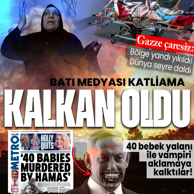 İsrail bebek- kadın ayırmadı Gazzeyi kana buladı! Batı medyası 40 bebek yalanıyla vahşete çanak tuttu