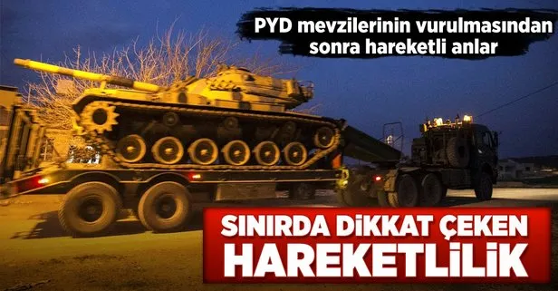 Suriye sınırına tank sevkiyatı