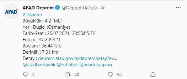 Son dakika: Osmaniye'de korkutan deprem! AFAD - Kandilli son depremler-4