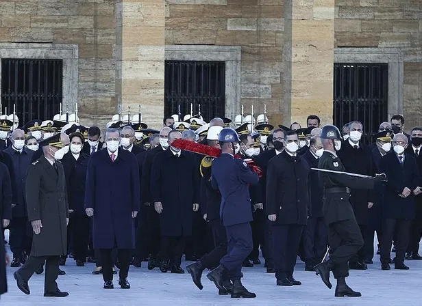 Başkan Erdoğan, Atatürk'ün ebediyete intikalinin 83. yılı nedeniyle Anıtkabir'deki resmi törene katıldı-2