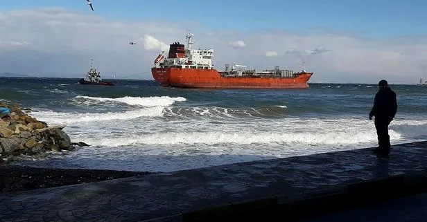 Yalova’da yük gemisi karaya oturdu