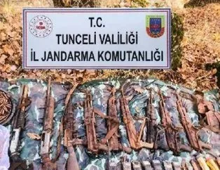 Tunceli’de PKK’lı teröristlerin mühimmatları ele geçirildi