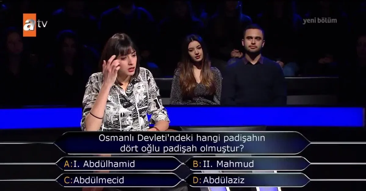 Osmanli Devleti Nde Hangi Padisahin 4 Oglu Padisah Olmustur Kim Milyoner Olmak Ister Videosunu Izle Takvim Tv