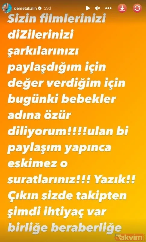 Demet Akalın önce “Kuzum geldi” deyip duyurdu! Ardından depreme sessiz kalan sanatçılara tepki gösterdi! Sosyal medyadan destek yağdı - 7