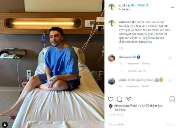 O Ses Türkiye'yle tanınmıştı şimdi konuşamıyor bile! Hadise'nin takımındaki Aziz Kiraz hastaneden böyle duyurdu-4