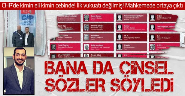 CHP'nin tacizci Ümraniye Gençlik Kolları eski Başkanı'nın ilk vukuatı değilmiş! Mahkeme salonunda şok sözler: Bana da...