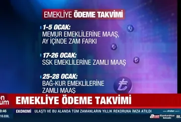 Emekliye ödeme takvimi!