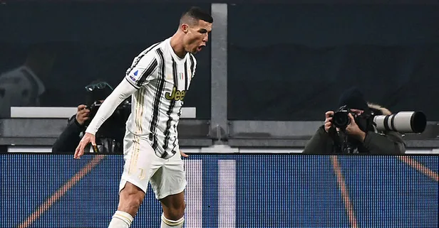 Juventus, farklı kazanırken, Cristiano Ronaldo da Pele'nin rekorunu egale etti