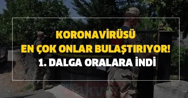 Koronavirüsü en çok onlar bulaştırıyor! Koronavirüs 1. dalga oralara indi