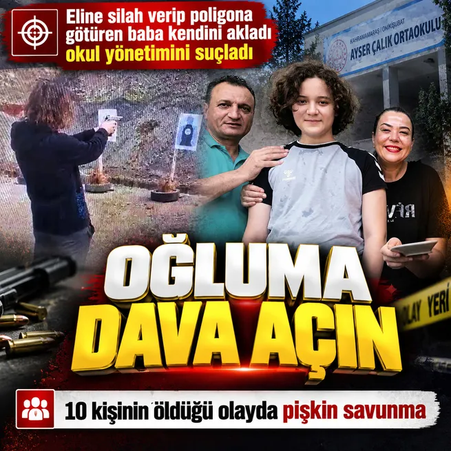 Kahramanmaraştaki okul saldırısında anne ve baba ilk kez hakim karşısında: Silahlarımı çaldığı için oğlumdan şikayetçiyim
