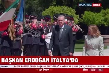 Başkan Erdoğan İtalya'da!
