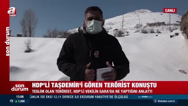HDP'li vekil Dirayet Dilan Taşdemir'i gören terörist konuştu