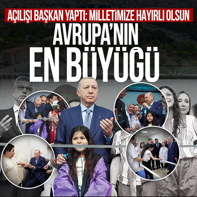 Avrupanın en büyüğü! Başkan Erdoğan, İstanbul Fizik Tedavi ve Rehabilitasyon Eğitim ve Araştırma Hastanesini açtı