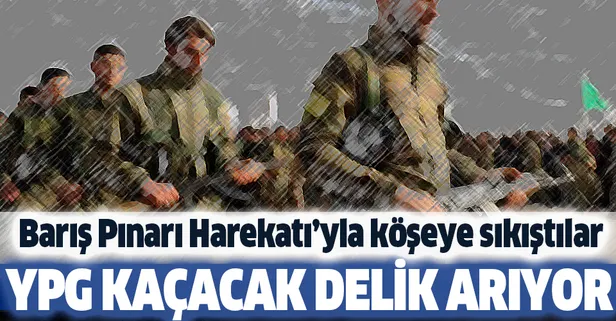 Barış Pınarı Harekatı'yla köşeye sıkışan teröristler kaçacak delik arıyor