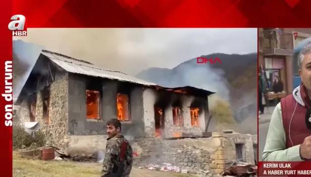 SON DAKİKA: Karabağ'ı terk eden Ermenistan evleri yakıyor