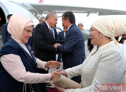 Başkan Erdoğan’a Kırgızistan’da sürpriz ikram