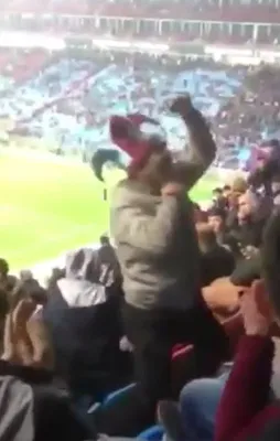 Galatasaray galibiyeti Trabzonspor taraftarını coşturdu