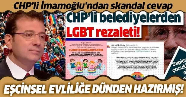 CHP’li Ekrem İmamoğlu’ndan skandal açıklama: Eşcinsel evliliğe dünden hazırmış!
