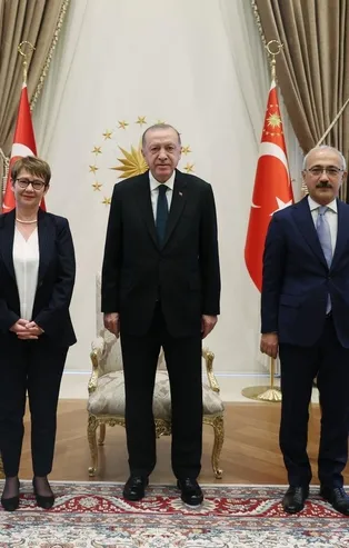 Başkan Erdoğan'dan Cumhurbaşkanlığı Külliyesinde önemli kabul