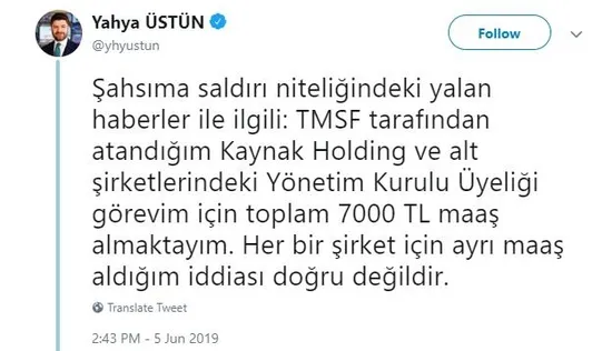 TMSF'den kayyum ücretlerine ilişkin açıklama-1