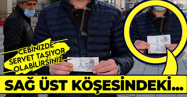 5 TL deyip geçmeyin! Cebinizde servet taşıyor olabilirsiniz! 5 TL’nin sağ üst köşesindeki…-1