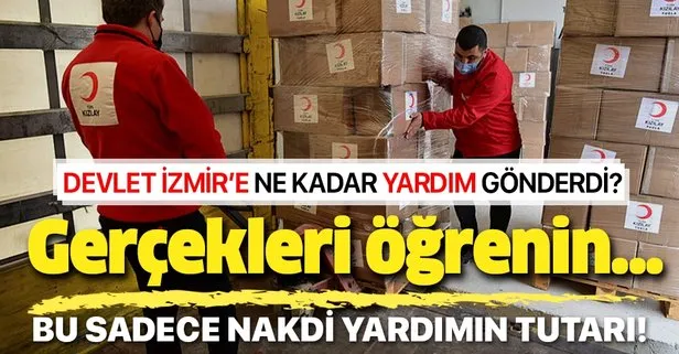 Devletimiz, İzmir’deki deprem bölgesine şimdiye kadar 37 milyon lira nakdi yardım gönderdi