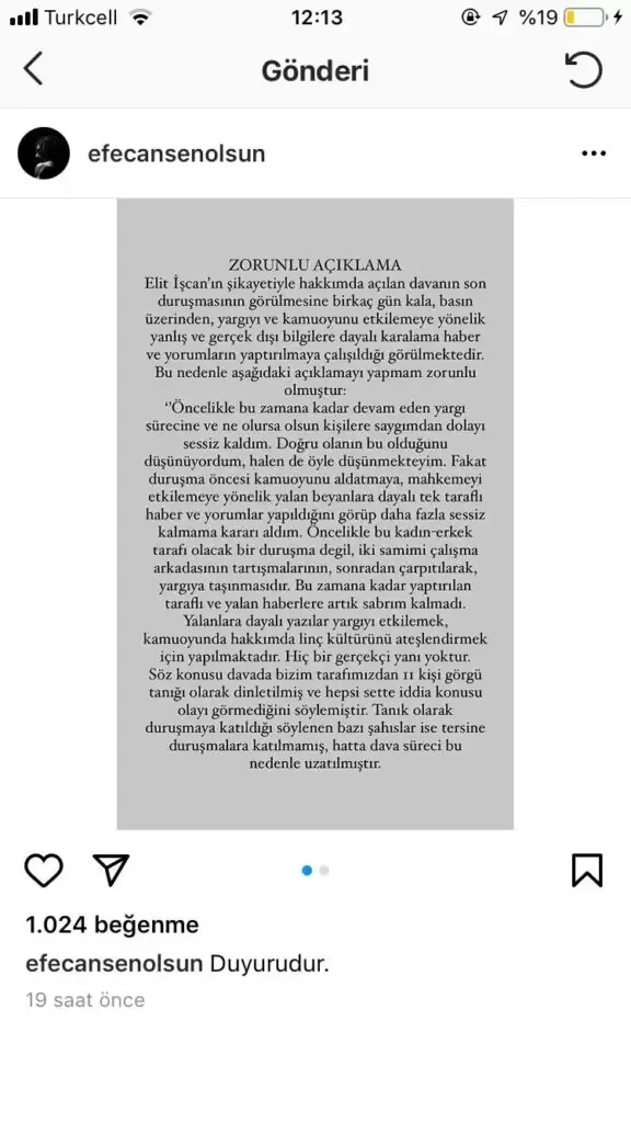 Cinsel saldırı davasında taraflar konuştu! Efecan Şenolsun'dan şikayetçi olan Elit İşcan: Sessiz kalmadığım için 'arıza' dediler-8