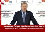 Başkan Erdoğan'dan hastane açılışında önemli açıklamalar: Darbe girişimiyle doğrudan hayatımıza kastettiler
