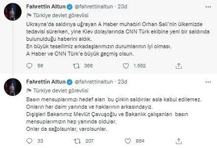iletisim-baskani-fahrettin-altundan-a-habere-gecmis-olsun-mesaji-bu-cirkin-saldirilar-asla-kabul-edilemez-1646344942305.jpeg İletişim Başkanı Fahrettin Altun'dan A Haber'e geçmiş olsun mesajı: "Bu çirkin saldırılar asla kabul edilemez"-2