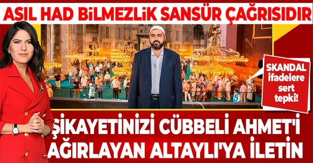 Sabah gazetesi yazarı Hilal Kaplan'dan Habertürk yazarı Kübra Par'a sert tepki: Şikayetinizi Cübbeli Ahmet'i ağırlayan Altaylı'ya iletin