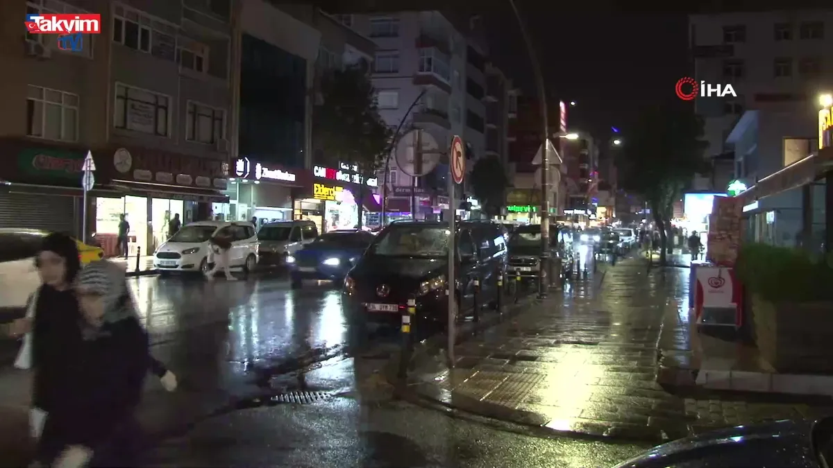 İstanbul’da kısa süreli sağanak yağış etkili oldu