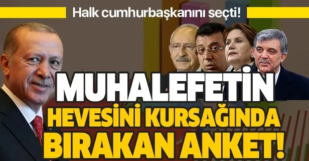 Son anket sonuçları açıklandı! Başkan Erdoğan Kılıçdaroğlu, İmamoğlu, Akşener ve Gül’e fark attı!
