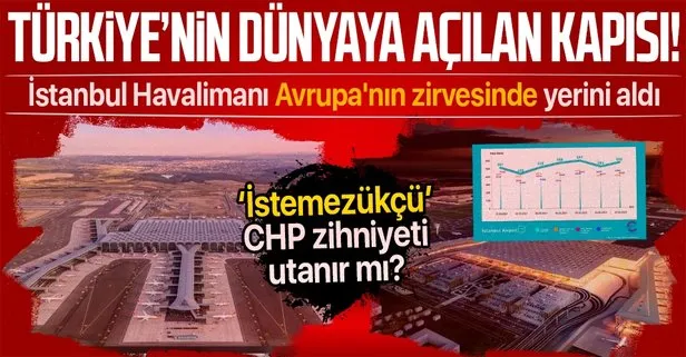 Türkiye’nin dünyaya açılan kapısı! İstanbul Havalimanı Avrupa’nın zirvesinde yerini aldı