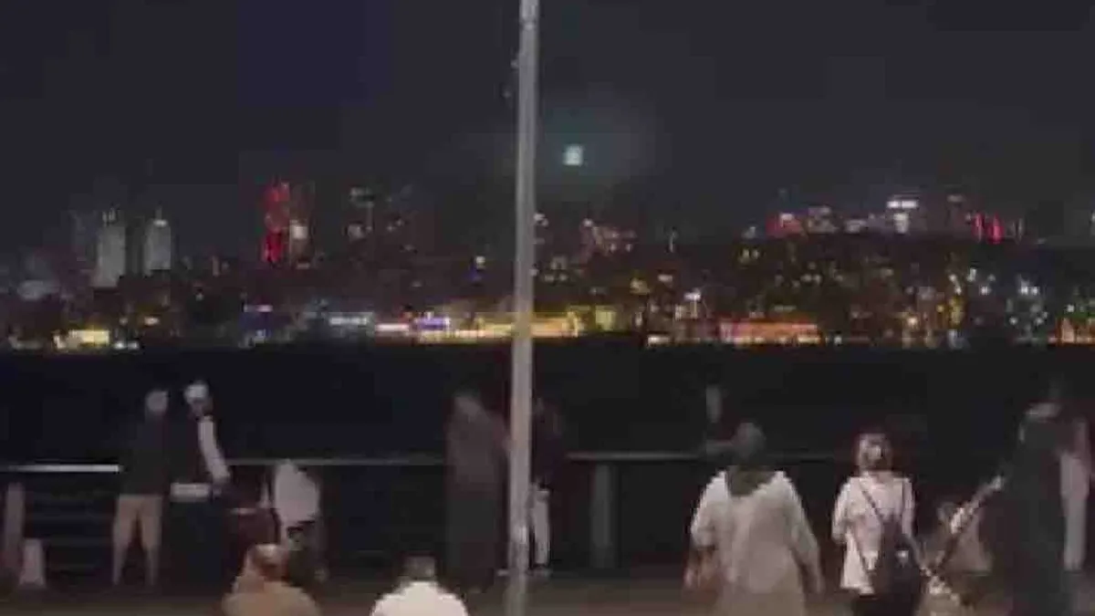 Üsküdar sahilinde dronlu alkol denetimi: Uyarıyı duyanlar bölgeden uzaklaştı