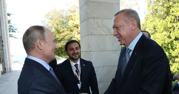 Soçi’deki Erdoğan-Putin görüşmesinde samimi kareler