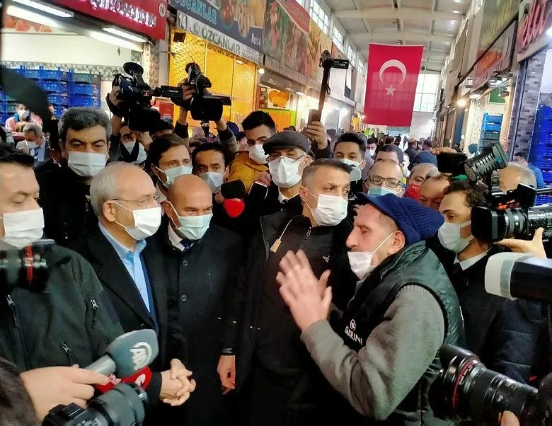 Kılıçdaroğlu’na esnaftan bozuk yol tepkisi