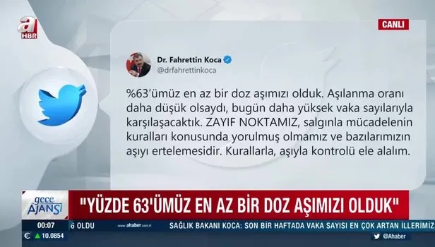 Sağlık Bakanı Fahrettin Koca'dan uyarı!