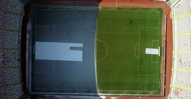 Sivasspor - Fenerbahçe maçı öncesi Sivas Yeni 4 Eylül Stadı’nda ilginç manzara